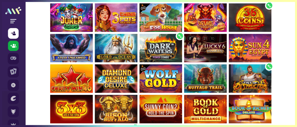 Alf Casino nyerőgépes játékok