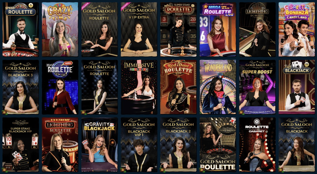 Spinanga Casino - élő kaszinójátékok