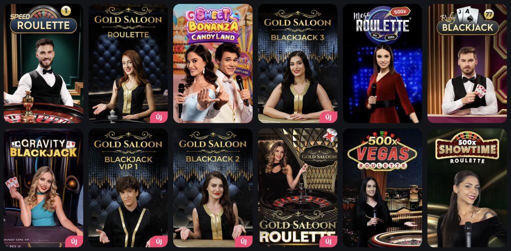 Excitewin Élő kaszinó