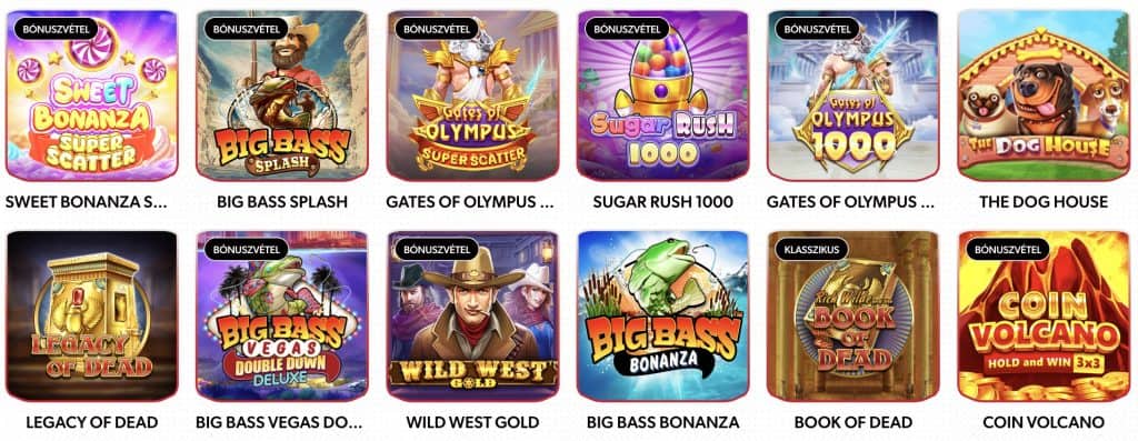 Betista Casino játékok