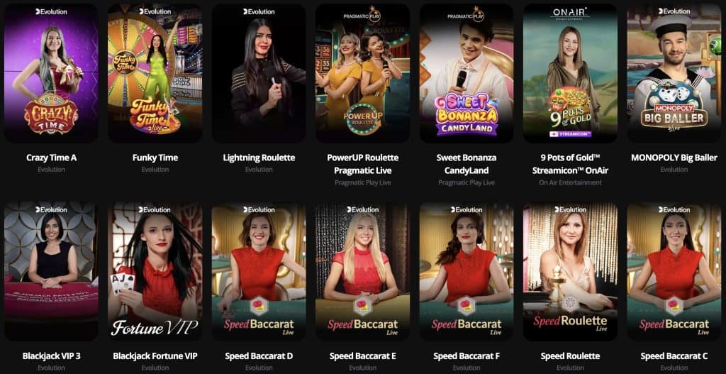 LV Bet élő kaszinó