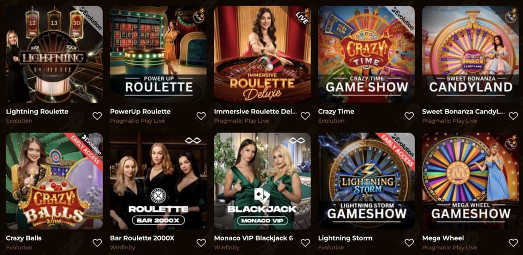 Rolldorado Élő kaszinó játékok