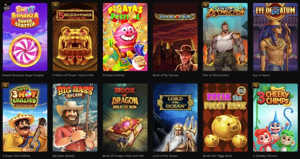 Wildsino Casino játékok