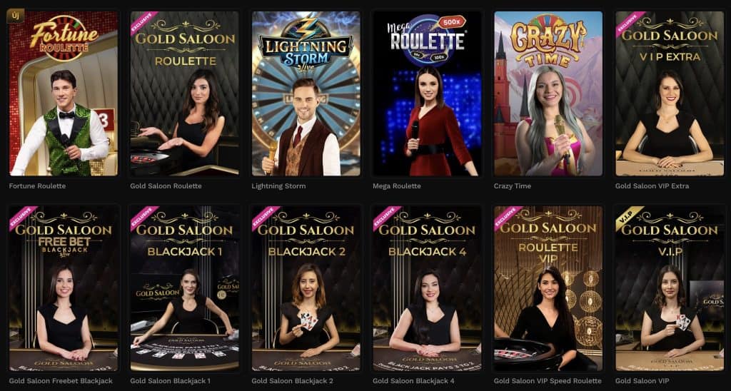 Wildsino Élő kaszinó játékok