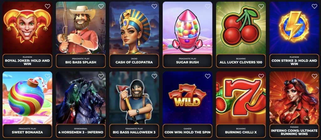 CorgiBet Casino játékok