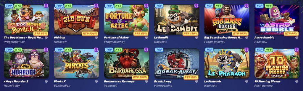 Gamblezen Casino – Játékok