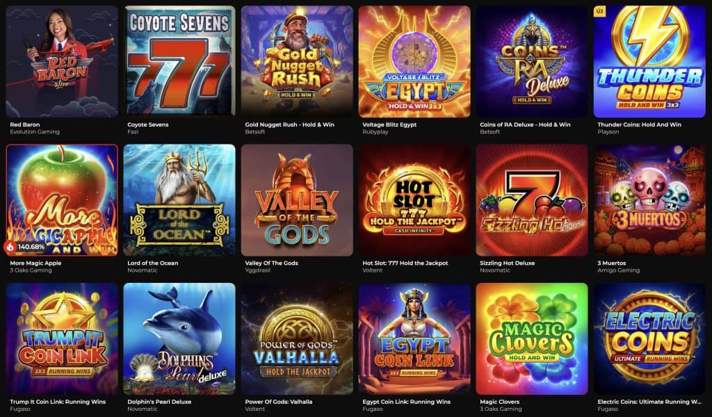 GodofCasino - legjobb játékok