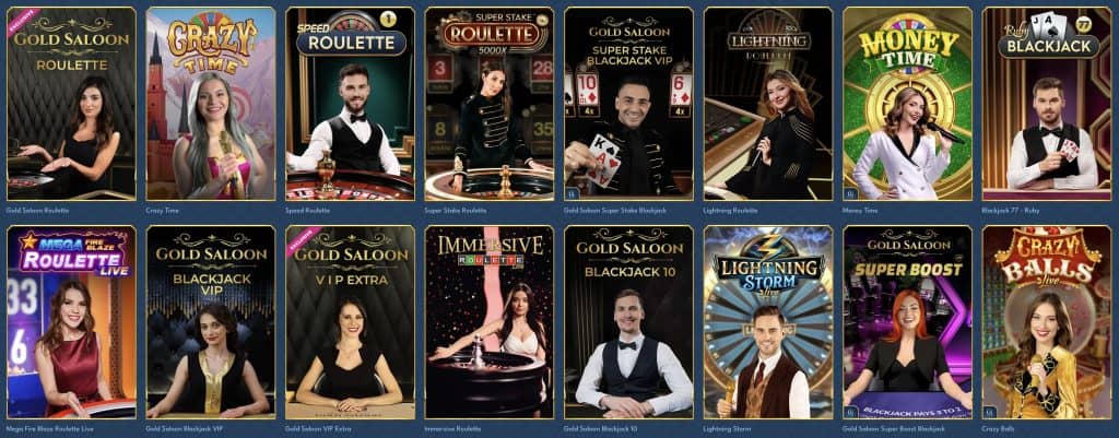 Élő kaszinó - Oceanspin Casino