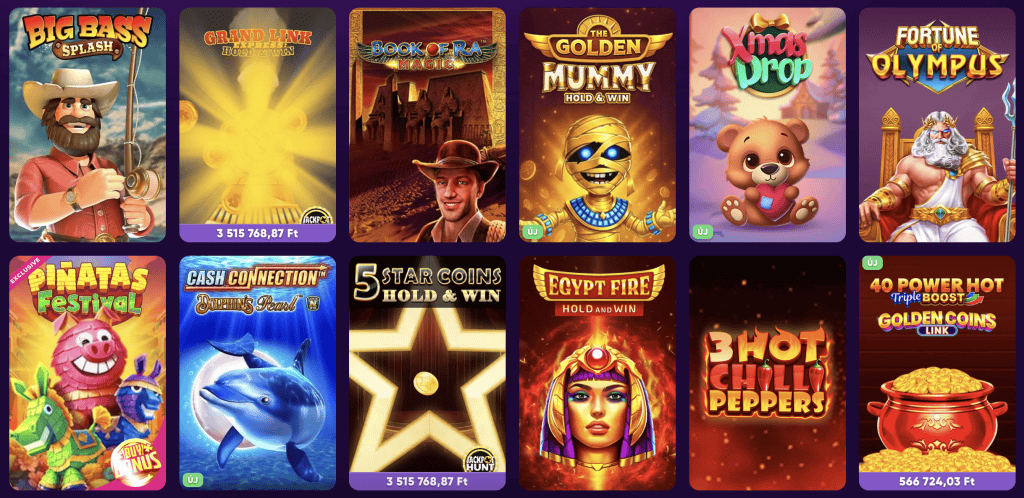 Kingmaker kaszinó nyerőgépes játékok