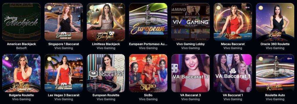 Yep Casino Élő kaszinó