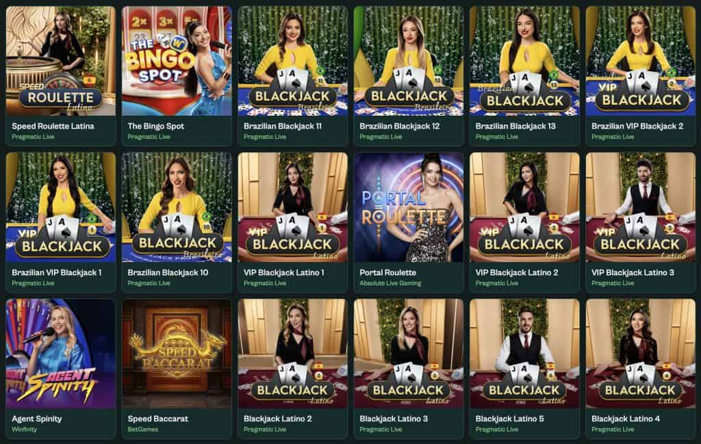 Spinzen Casino - Élő kaszinó