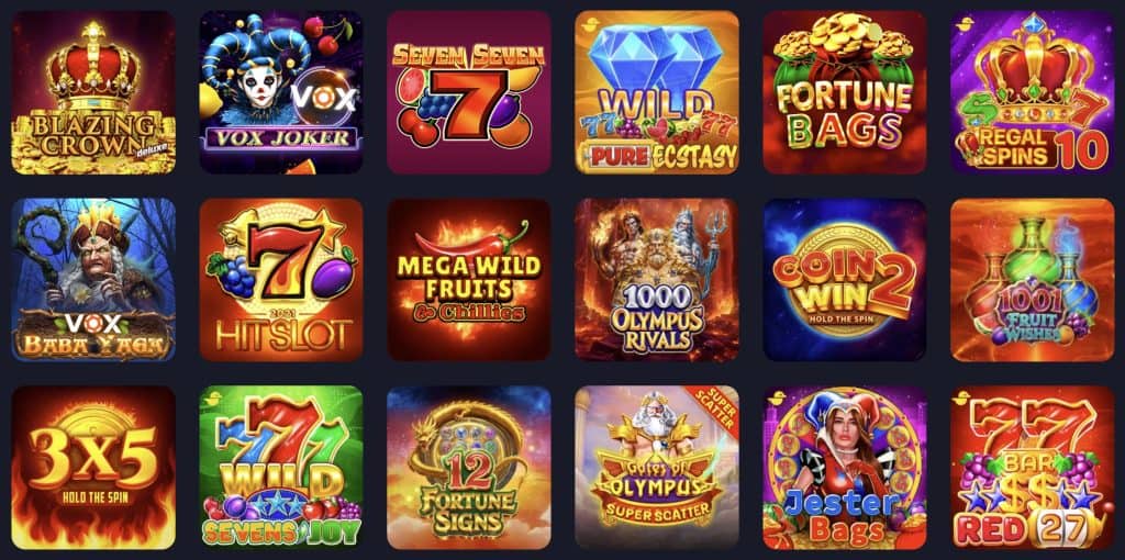 Vox Casino - nyerőgépek